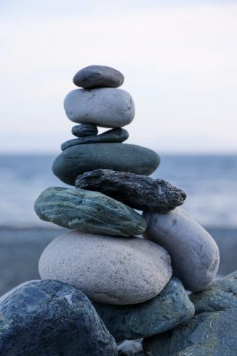 rocks in peaceful stack